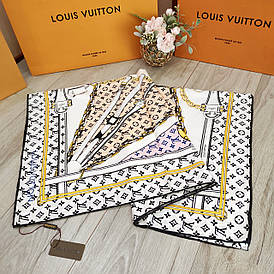 Хустка Louis Vuitton шовкова з ручною підшивкою