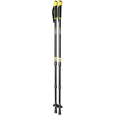 Трекінгові палиці National Geographic Anti-Shock Walking Poles 66,5-135 см Black/Yellow, фото 2