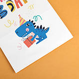 Пакети на День народження 220*120*290 Дитячі подарункові пакети "Dino party", фото 8