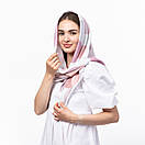 Тоненька бавовняна хустка з абстрактним принтом, фото 3