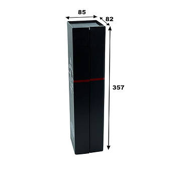 Коробка для алкоголю з кришкою на магніті 85х82х357 мм