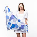 Тоненька бавовняна хустка з абстрактним принтом, фото 5