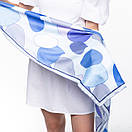 Тоненька бавовняна хустка з абстрактним принтом, фото 6