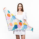 Тоненька бавовняна хустка з абстрактним принтом, фото 5