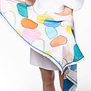 Тоненька бавовняна хустка з абстрактним принтом, фото 6