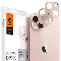Защитное стекло Spigen для камеры iPhone 13/ 13 mini - Optik (2шт), Pink (AGL04036)