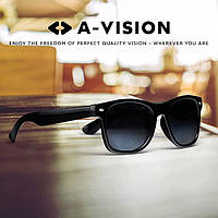 Солнцезащитные поляризационные очки A-VISION для близорукости -2.00, вайфареры UV400