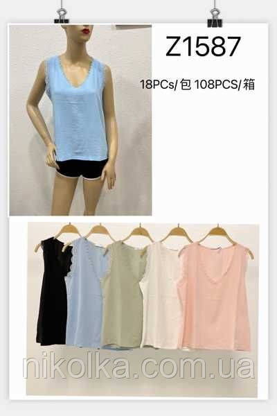 Жіночі майки оптом, S/M-L/XL рр., арт. Si-Z1587