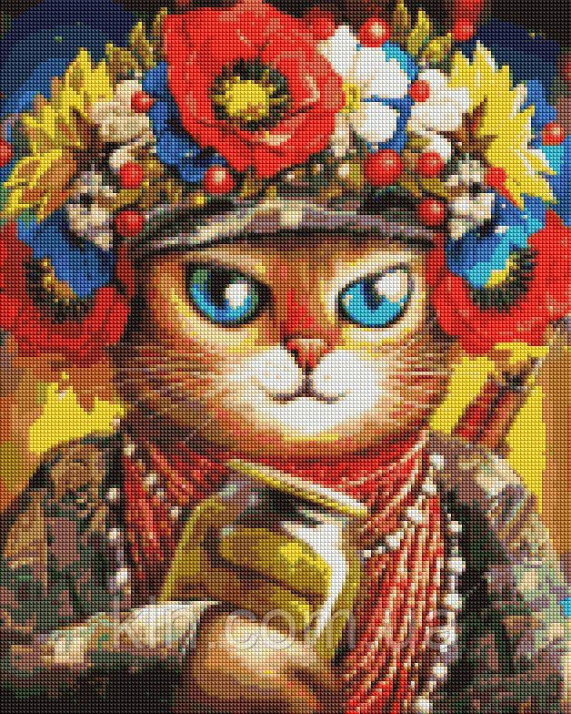Алмазная мозаика BrushMe Кошка Защитница ©Марианна Пащук 50 х 40 см (арт. DBS1032) - фото 1 - id-p1864723615