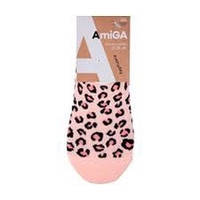 Шкарпетки жіночі AmiGA чешки, леопард, розмір 23