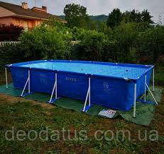 Бассейн каркасный Intex 28274 прямоугольный 450 х 220 х 84 см 7127 л ...