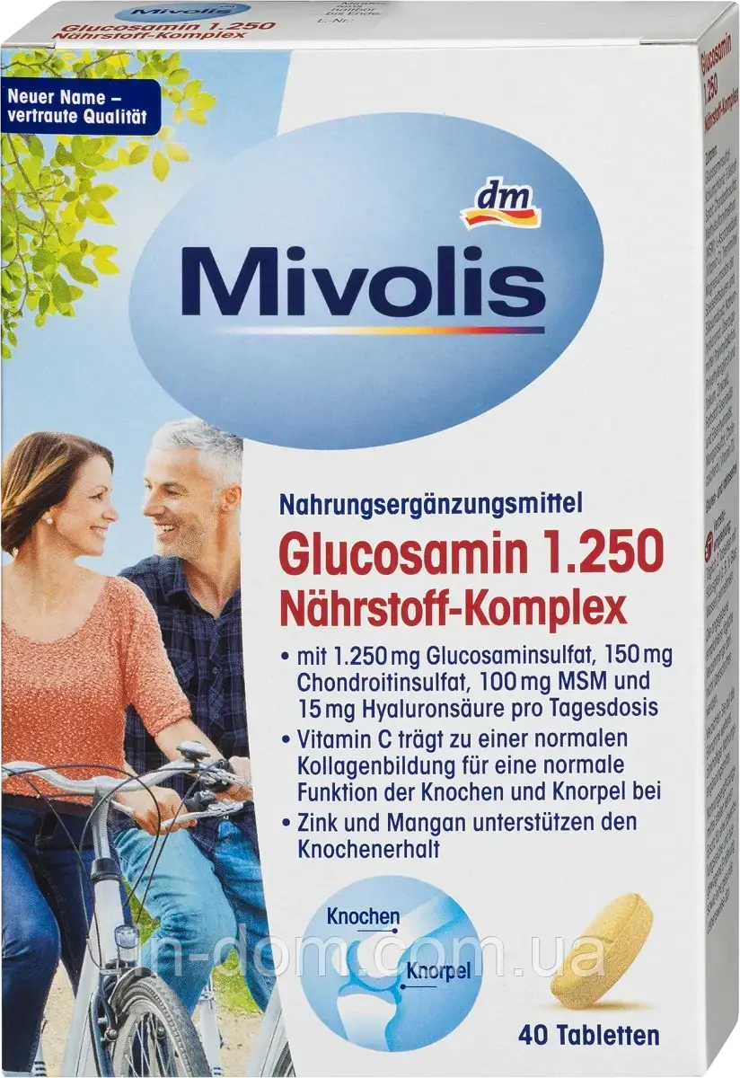 Mivolis Glucosamin 1.250 Глюкозамін 1.250 40 шт.