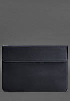 Шкіряний чохол-конверт на магнітах для MacBook 16 дюйм Синій Crazy Horse