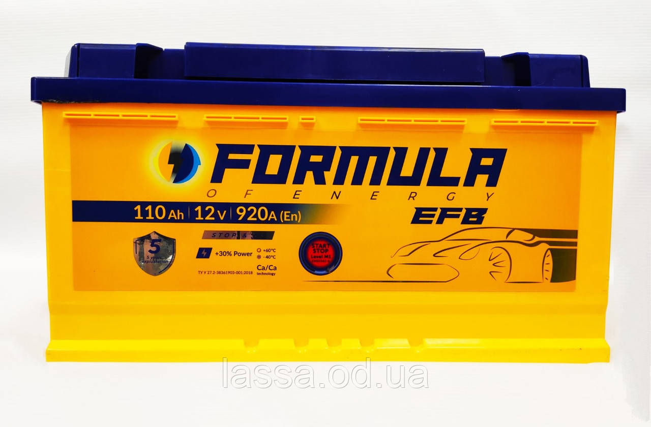 Акумулятор Formula EFB 6СТ-110-АЗ (0) правий плюс