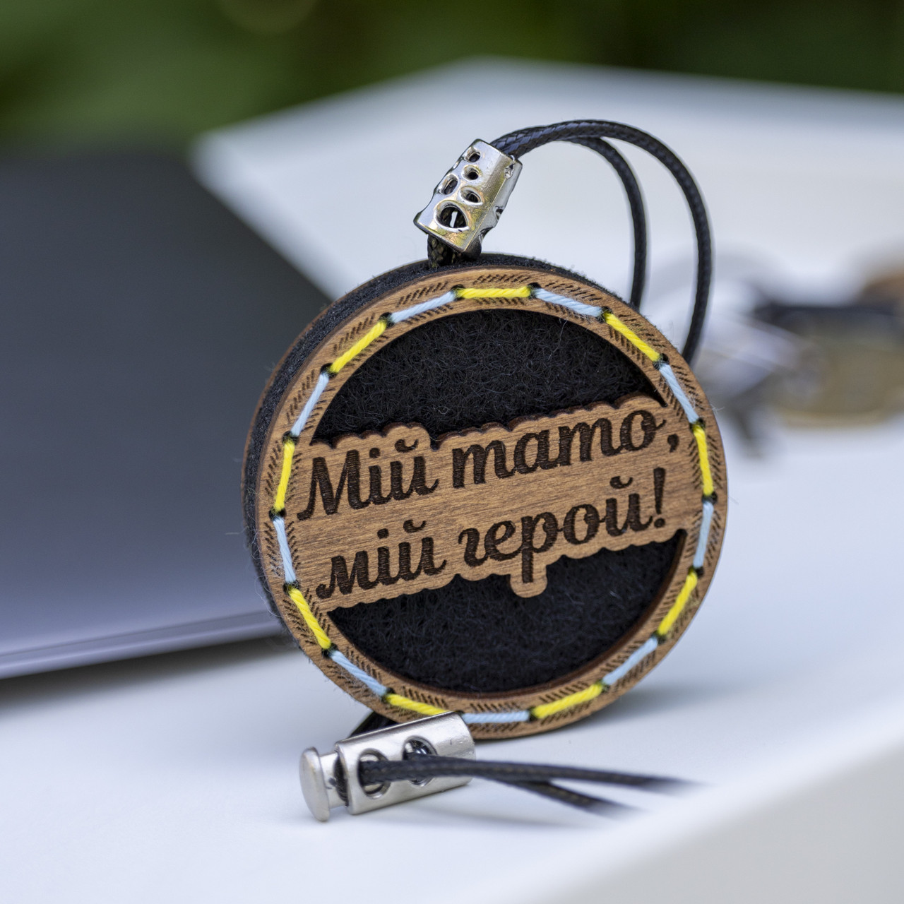 Ароматизатор в авто Woodoo "Мій тато, мій герой", 6 см.