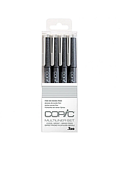 Набір Copic лайнерів Multiliner grey (0,05+0,1+0,3+0,5), (4 шт)