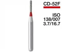 CD — 52F Алмазний бор, фісурний із заокругленим кінцем, ISO 138/5 шт.