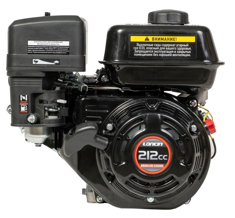 Двигун бензиновий Loncin LC170F (7,0 л.с., шпонка, вал 19 мм), фото 1