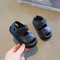 Детские летние босоножки на мальчиков и девочек, цвет черный. летняя обувь для детей и малышей