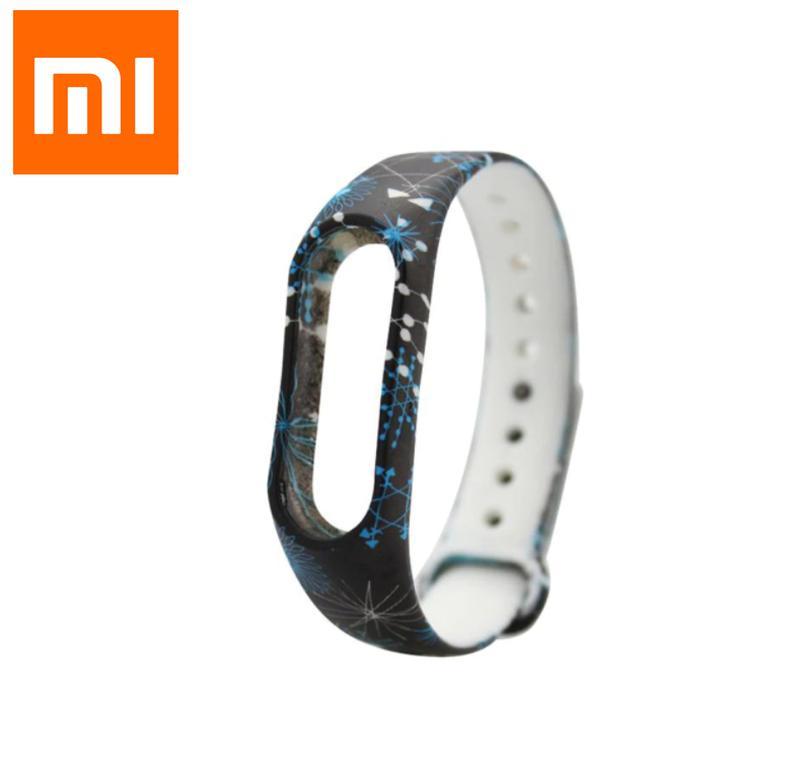 Силіконовий ремінець із малюнком для фітнес-браслета Xiaomi Mi Band M2. Ремешок для Xiaomi Mi Band M2 WR82