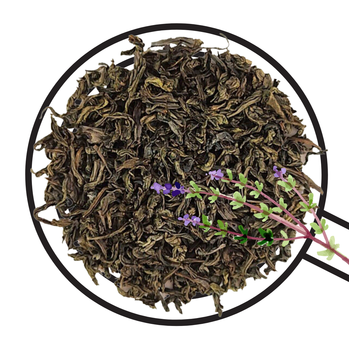 Чай чорний крупнолистовий ароматизований з чебрецем «Магія ночі», 500г