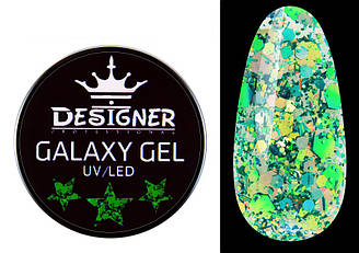 Глітерний гель Designer Galaxy Gel 10 мл, GA — 01