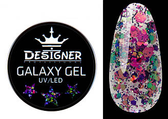 Глітерний гель Designer Galaxy Gel 10 мл, GA — 09