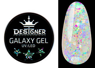 Глітерний гель Designer Galaxy Gel 10 мл, GA — 10