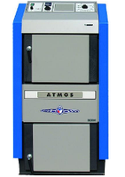 Твердотопливные пиролизные котлы ATMOS DC 70 GSX (Атмос) - Котел с газификацией древесины.