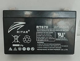Аккумулятор RITAR 6V 7Ah  AGM (150 x 35 x 95/100)