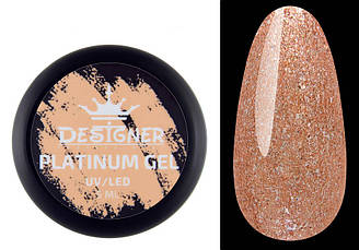 Гель із шимером Designer Platinum Gel 5 мл, №14 (персиковий)