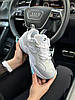 Жіночі кросівки Nike M2K Tekno White Gray Black (Білі) Взуття Найк М2К Текно шкіряні демисезон, фото 6