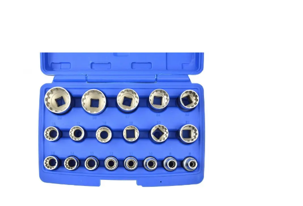 【専用ページ】Tamago青 Набор из 19 головок 8-32мм (кейс) (шестигранная, многогранная