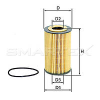Масляний фільтр Hyundai, Кіа Smartex OE18008ECO (аналог Filtron OE 674/5 )