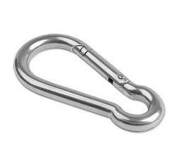 Карабін сталевий US Oval 60 мм Mil-Tec 15924060