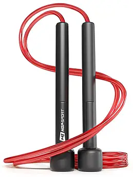 Скакалка Crossfit NEW з пластиковими ручками HS-P025JR Червоний