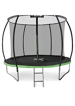 Батут Premium з внутрішньою сіткою 12ft (374cm) Зелений, Чорний