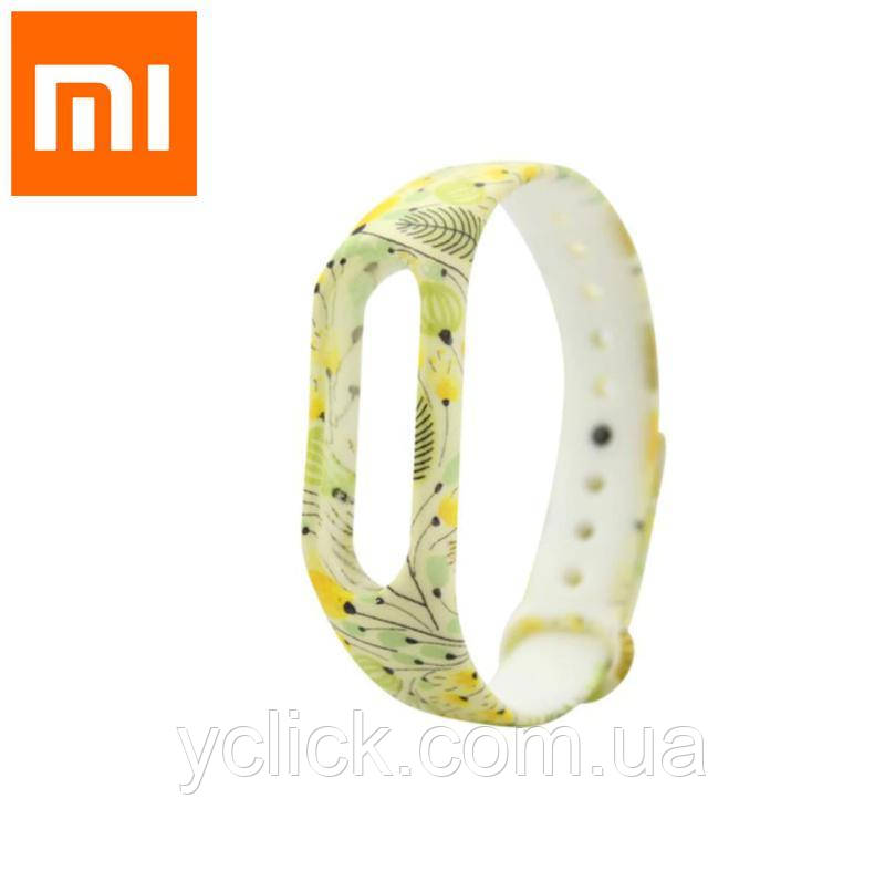 Силіконовий ремінець із малюнком для фітнес-браслета Xiaomi Mi Band M2. Ремінець для Xiaomi Mi Band M2 WR86