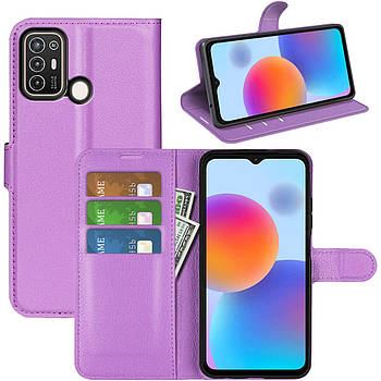 Чохол-книжка Litchie Wallet для ZTE Blade A52 Violet