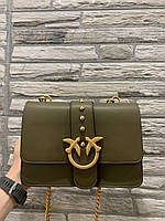 Pinko classic love bag icon simply green 23x16x7 высокое качество женские сумочки и клатчи высокое качество