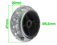 Колесо для чемодана \ колеса без подшипников \ D = 47 mm \ 1483
