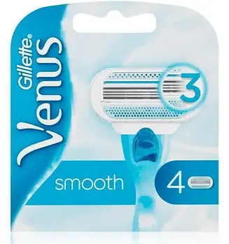 Змінні касети Gillette Venus Smooth  4 шт.