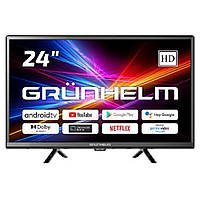 Телевизор GRUNHELM 24H300-GA11 24" Wi-Fi Google Android TV 11.0 T2 SMART TV color box DOLBY AUDIO