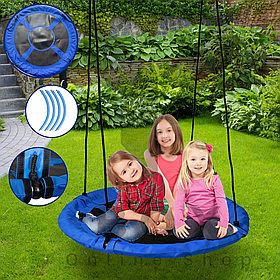 Садова гойдалка гніздо 100 см ECOTOYS Синя, Гніздо лелеки