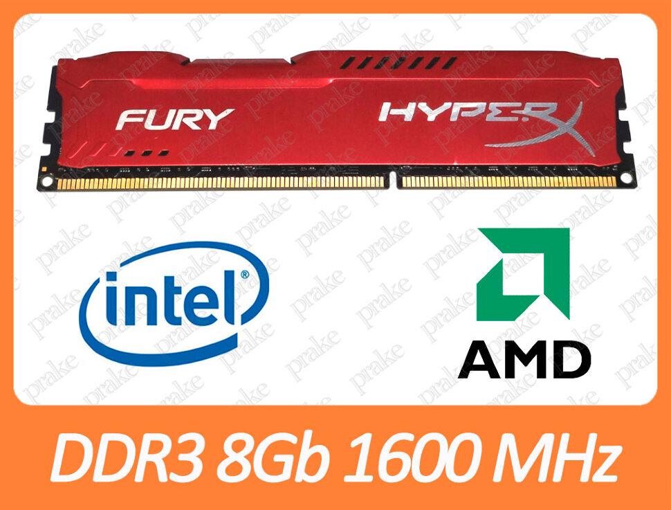DDR3 8GB 1600 MHz (12800) Kingston HyperX Fury HX316C10FRK2/16