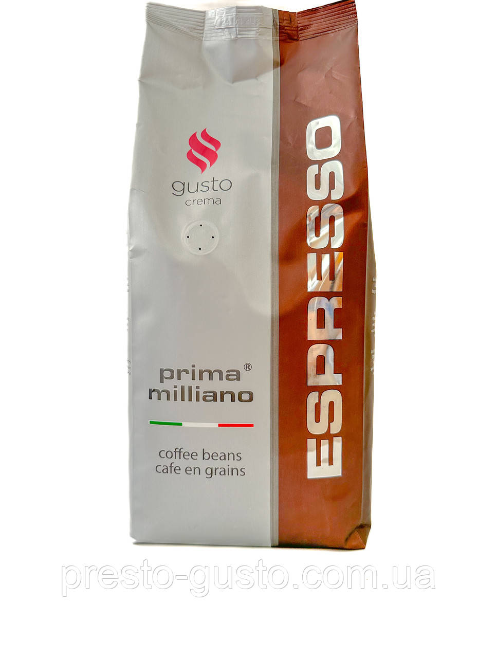 Кава в зернах Prima Espresso Milliano Gusto Crema 1кг (70/30)