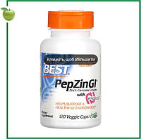 PepZin GI, комплекс цинк-L-карнозина, 120 вегетарианских капсул, Doctor's Best, США