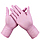 Рукавички нітрилові M, Nitrylex Pink, ніжно-рожеві одноразові неопудрені 100 шт., фото 3