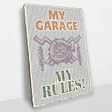 Дерев'яний Постер My Garage - My Rules, фото 2