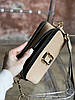 Жіноча сумка Marc Jacobs The Snapshot Beige Multi (Бежева) сумка Крос Боді екошкіра на 2 відділення MJ, фото 9